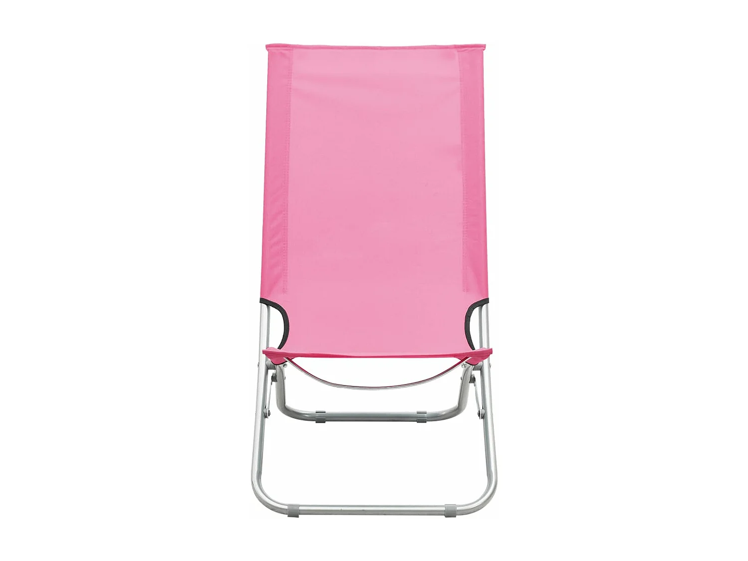Opvouwbare strandstoelen 2 stuks roze stof