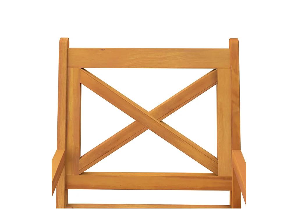 Set di 8 sedie da pranzo per esterno. Legno massello di acacia