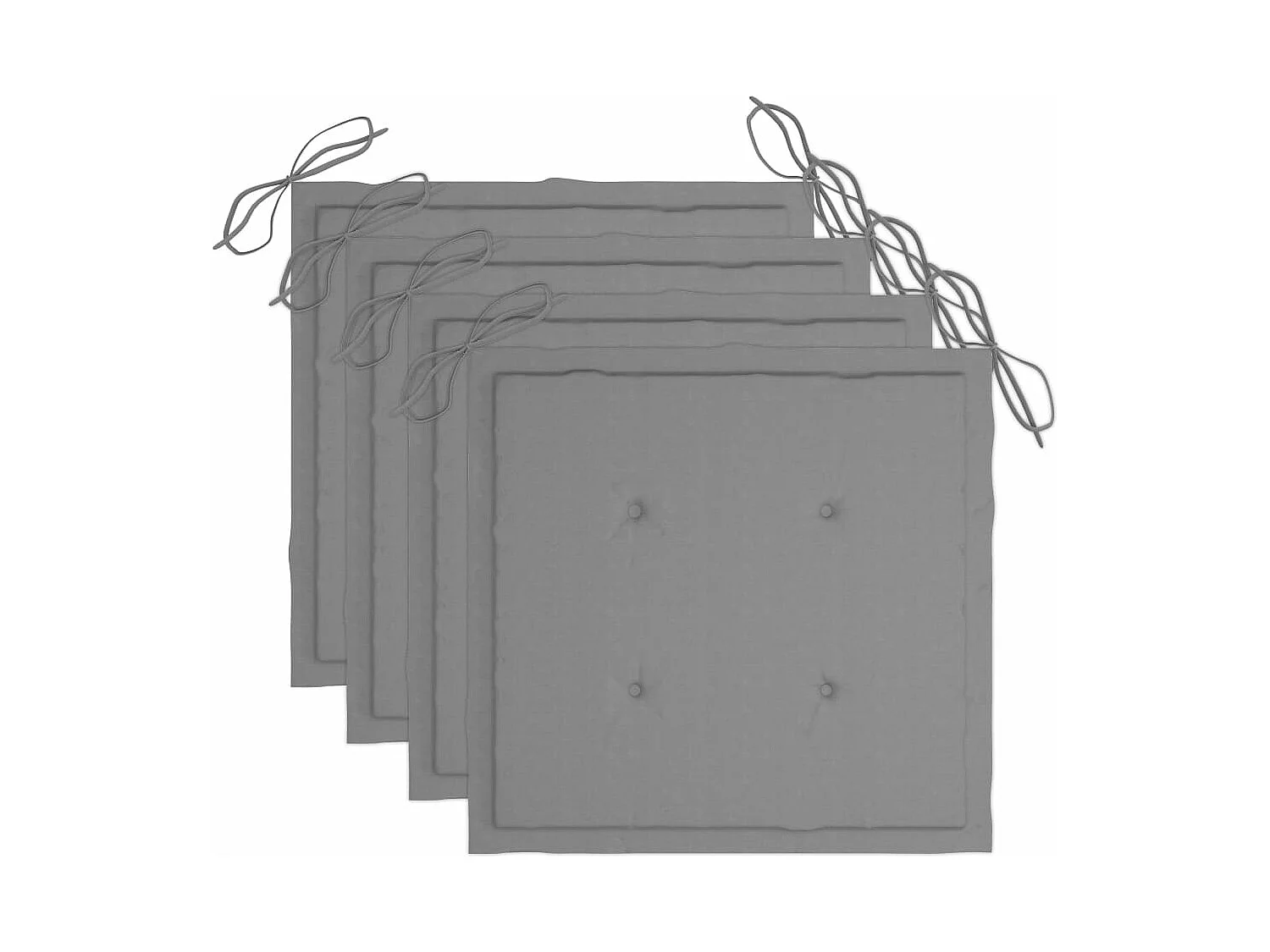 Chaises à dîner d'extérieur 3 pcs avec coussins Acacia massif