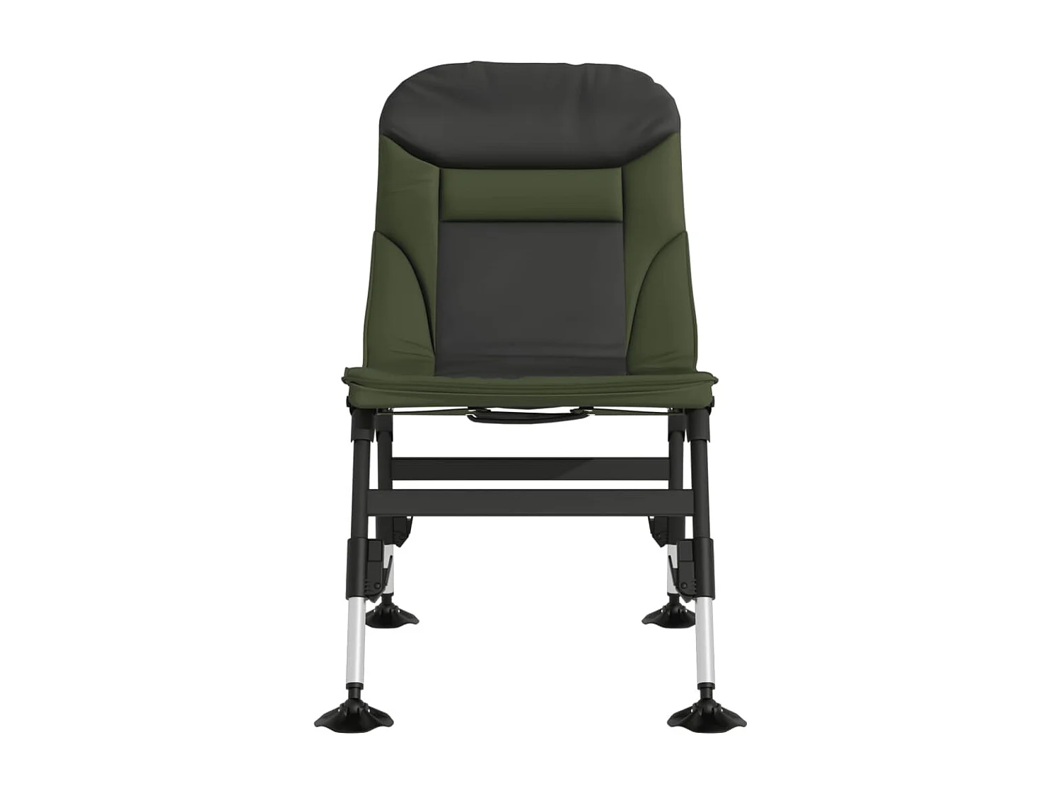 Chaise de pêche avec pieds à boue réglables pliable vert