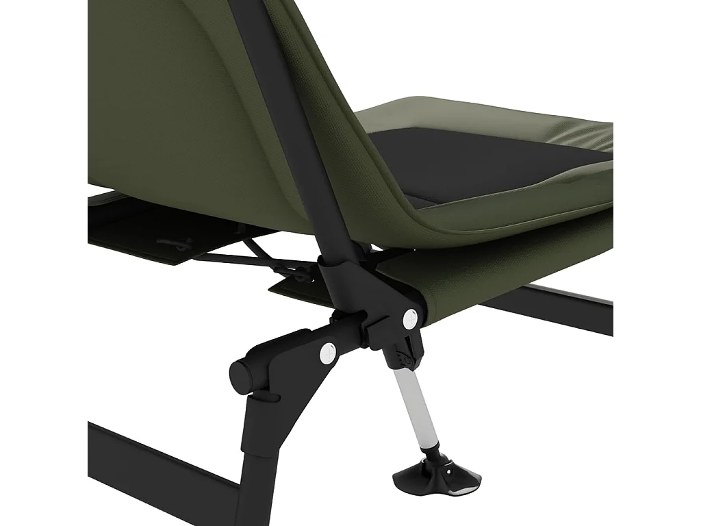 Chaise de pêche avec pieds à boue réglables pliable vert