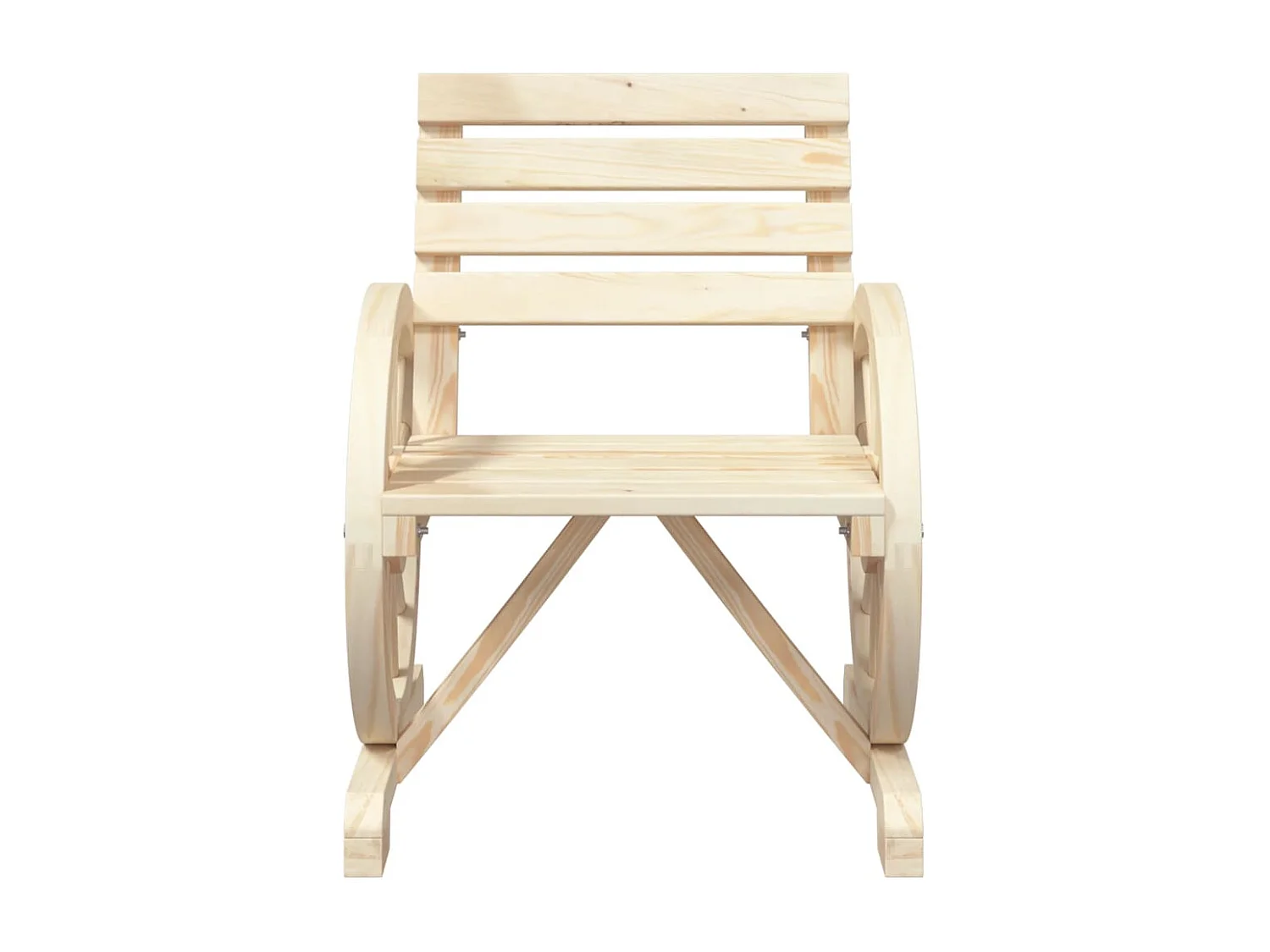 Chaises de jardin lot de 4 Bois de sapin massif