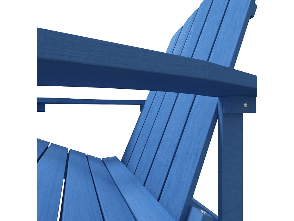 Silla de jardín Adirondack HDPE azul marino