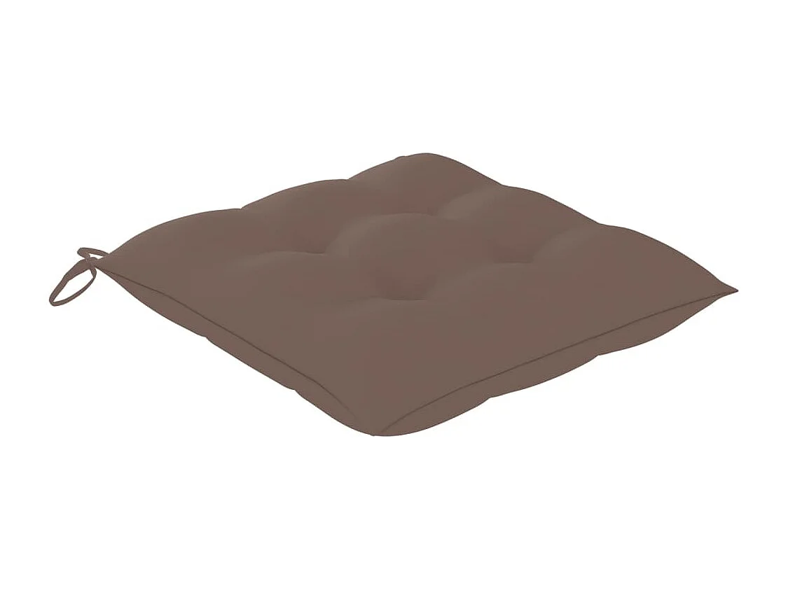 Chaises à dîner d'extérieur 6 pcs avec coussins Acacia massif