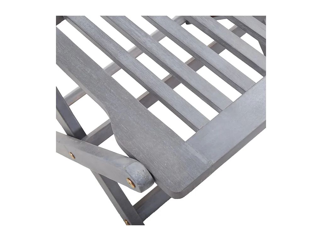 Chaises pliables d'extérieur 6 pcs avec coussins Bois d'acacia