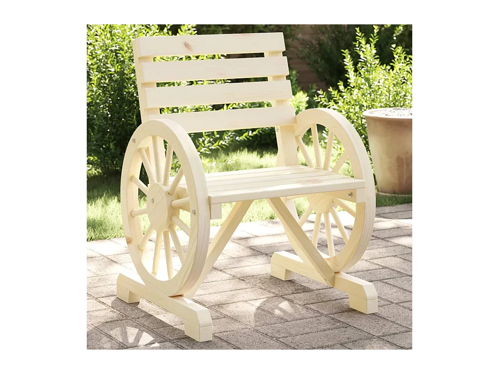 Chaises de jardin lot de 2 58x58x78,5 cm bois de sapin massif