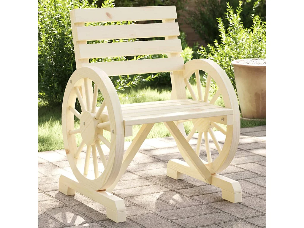 Chaises de jardin lot de 2 58x58x78,5 cm bois de sapin massif