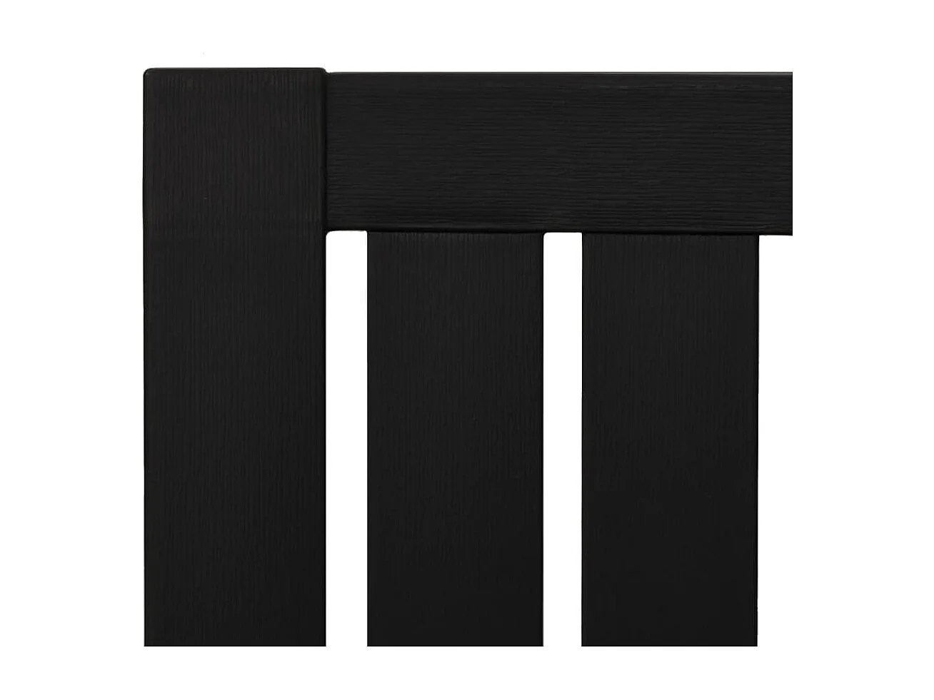 Chaise de jardin Adirondack noir polypropylène