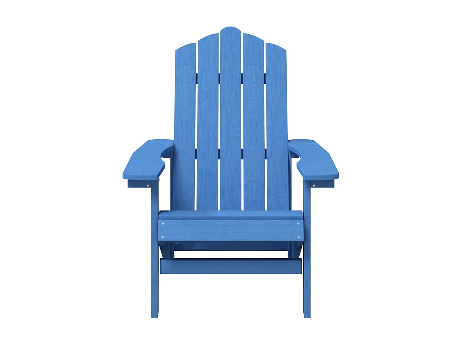 Set di 2 sedie da giardino Adirondack HDPE Blu acqua
