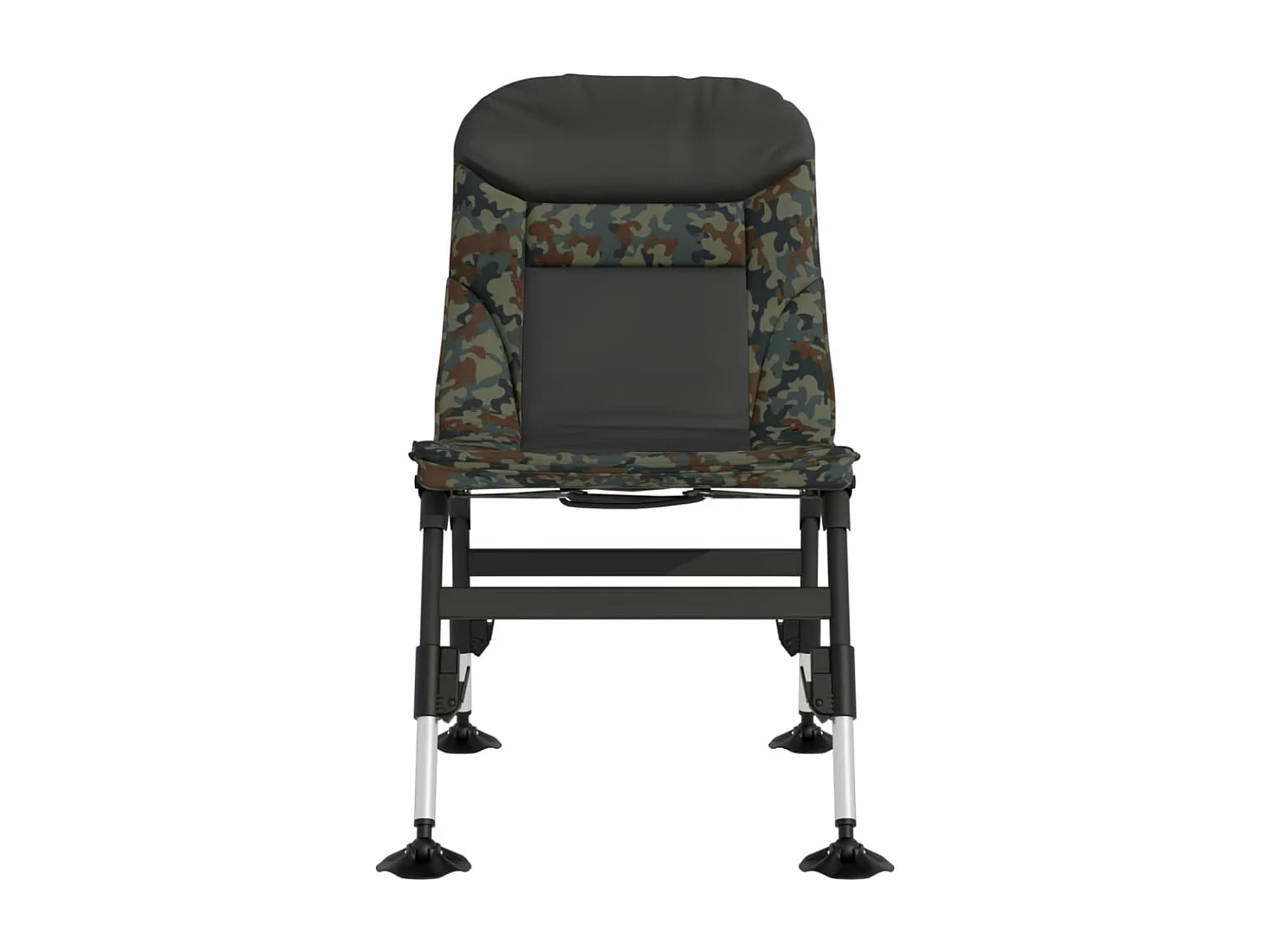 Chaise de pêche avec pieds à boue réglables pliable camouflage