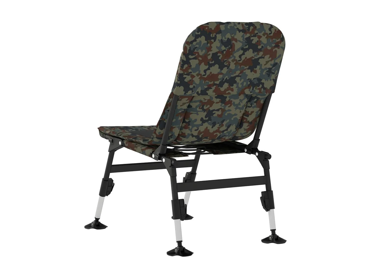 Chaise de pêche avec pieds à boue réglables pliable camouflage