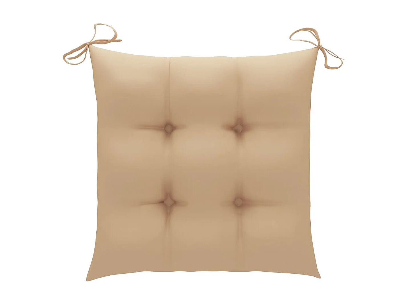 Sedie da giardino 6 pezzi con cuscini beige Legno massello di teak