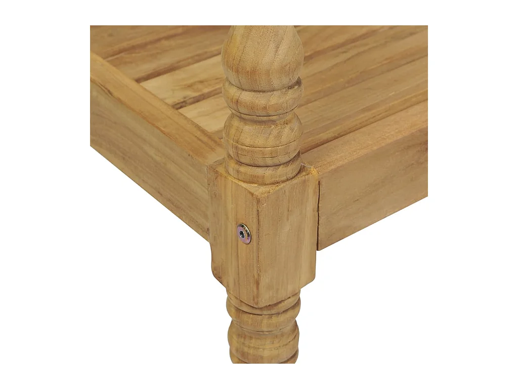 Batavia stoelen met kussens 4 stuks Massief teakhout