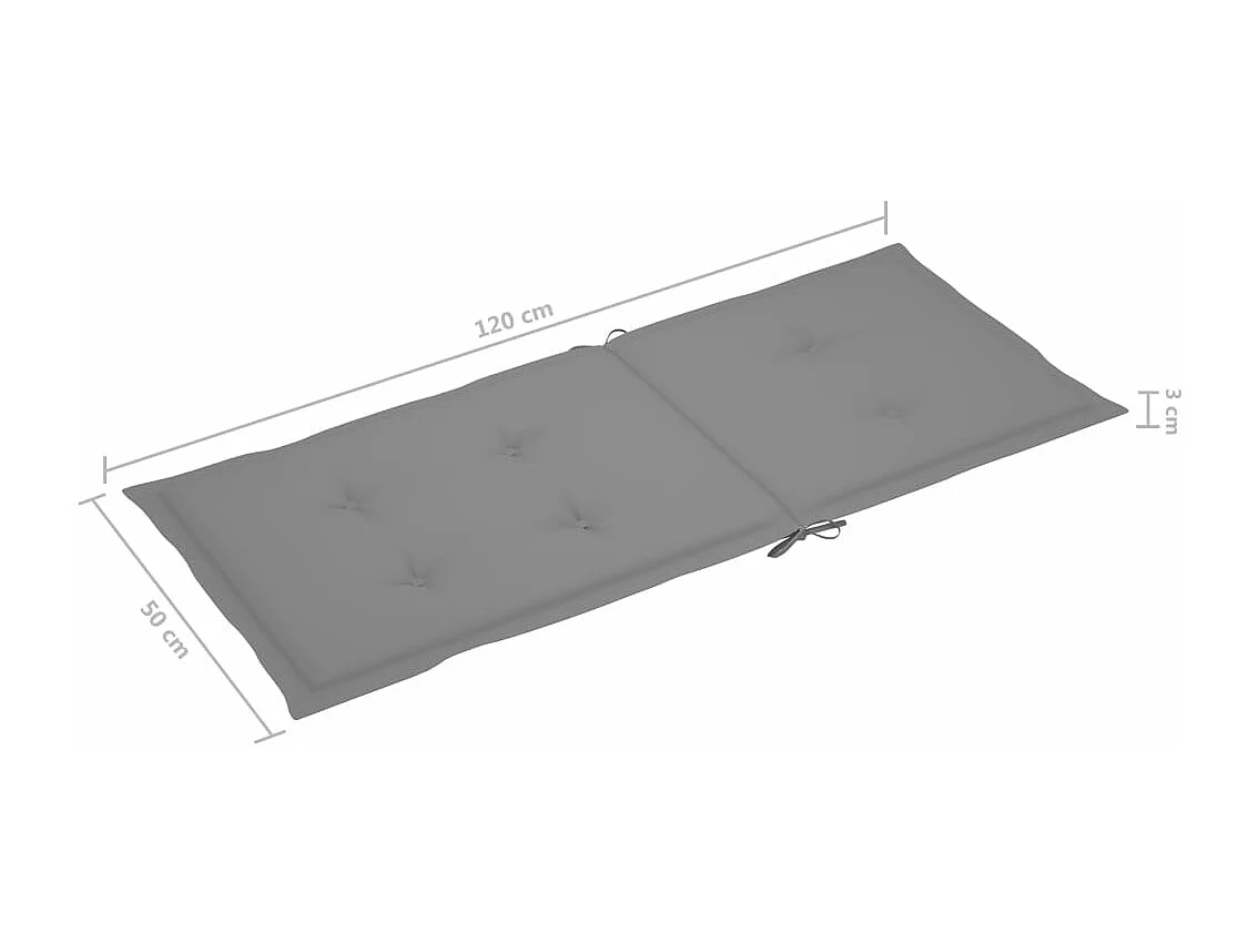 Chaises inclinables de jardin 4 pcs avec coussins Bois d'acacia