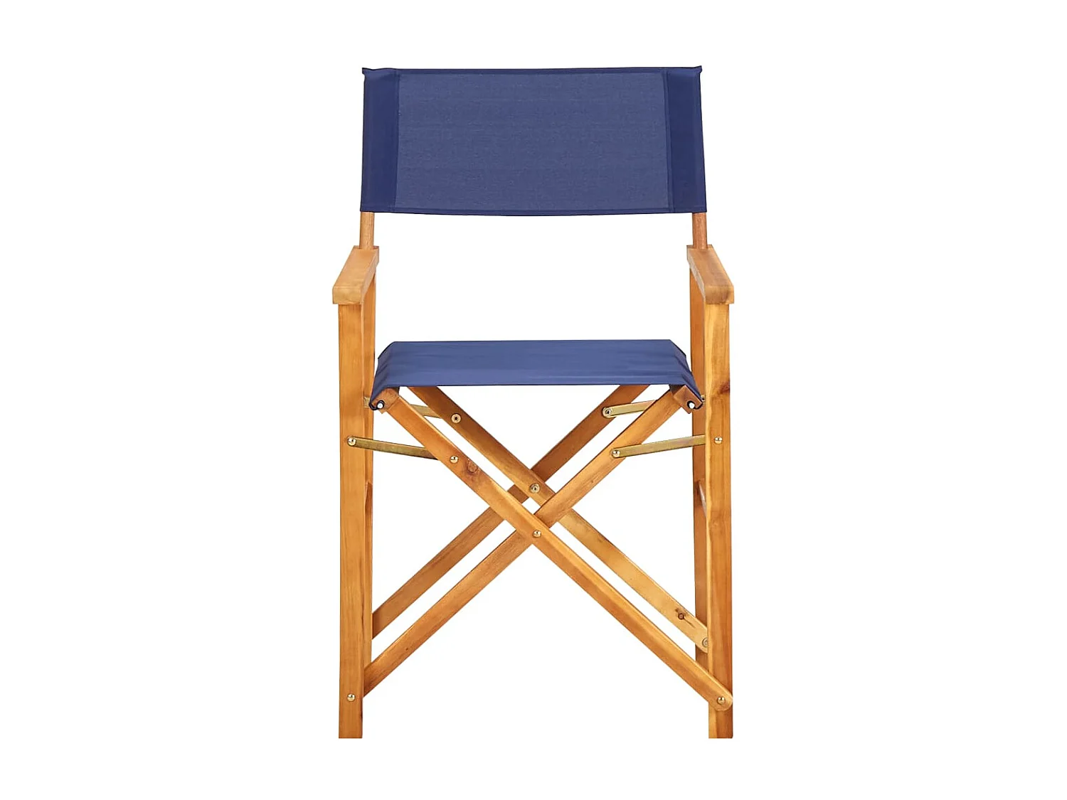 Chaises de metteur en scène lot de 2 Bois massif d'acacia bleu