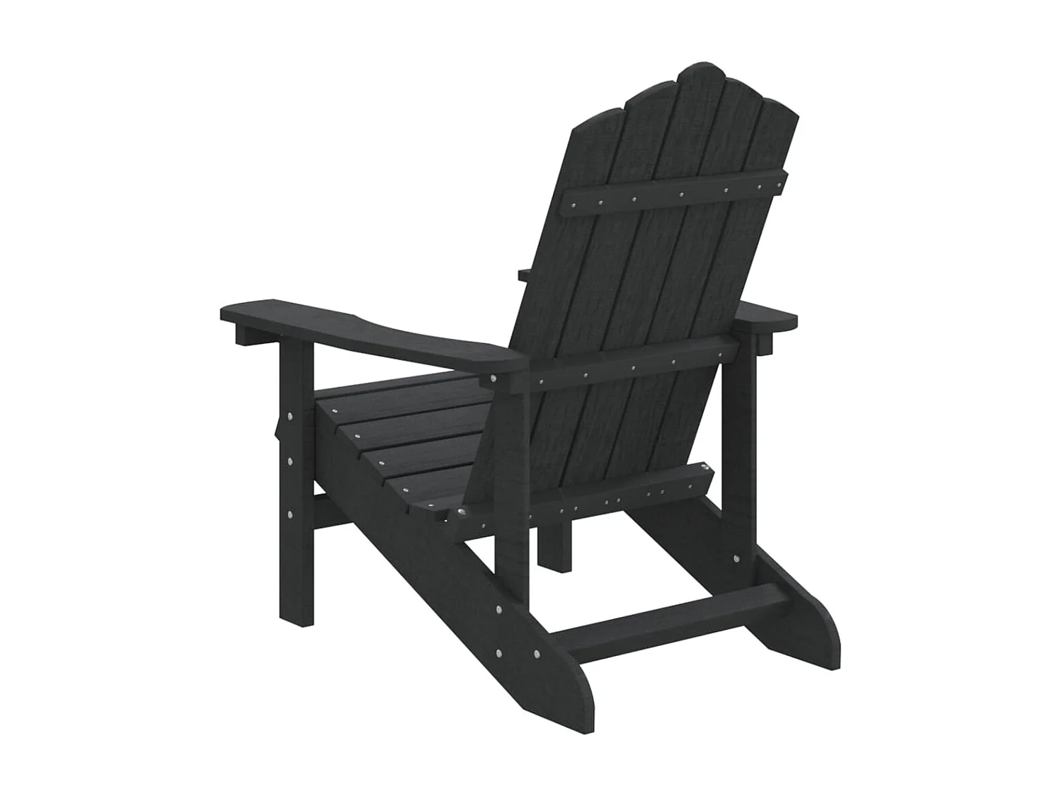Sedia da giardino Adirondack in HDPE antracite