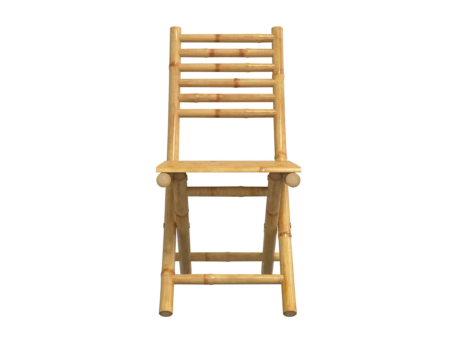 Chaises pliables de jardin lot de 6 43x54x88 cm bambou