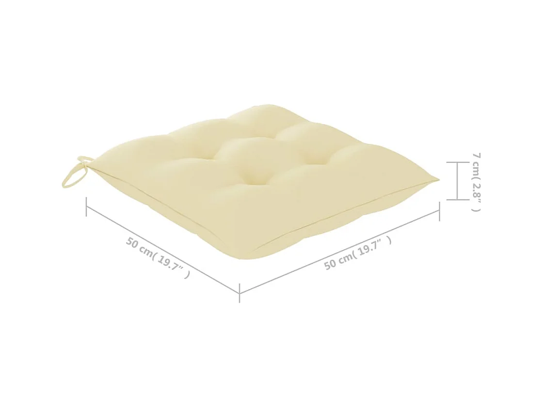 Sedie da giardino 4 pezzi con cuscini Legno massello di teak