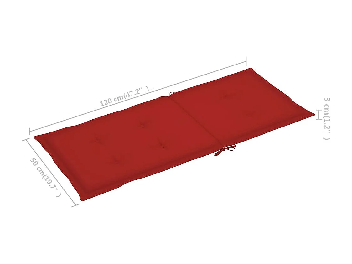 Chaises pliables de jardin 6 pcs avec coussins Bois d'acacia