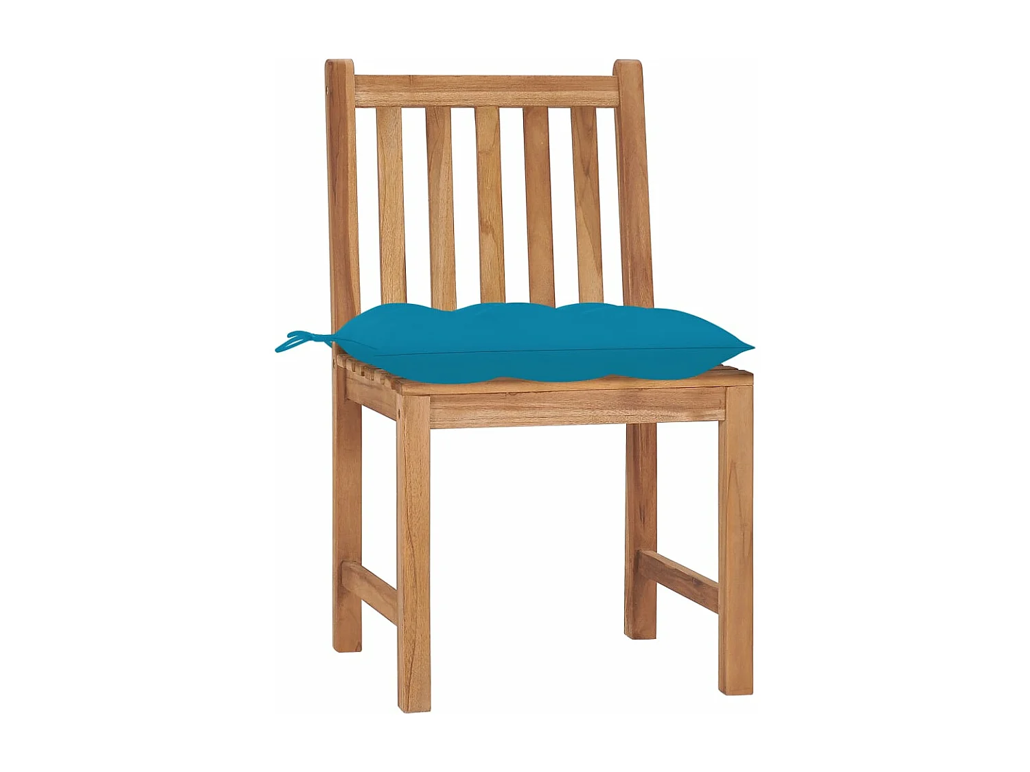 Chaises de jardin 8 pcs avec coussins Bois de teck massif