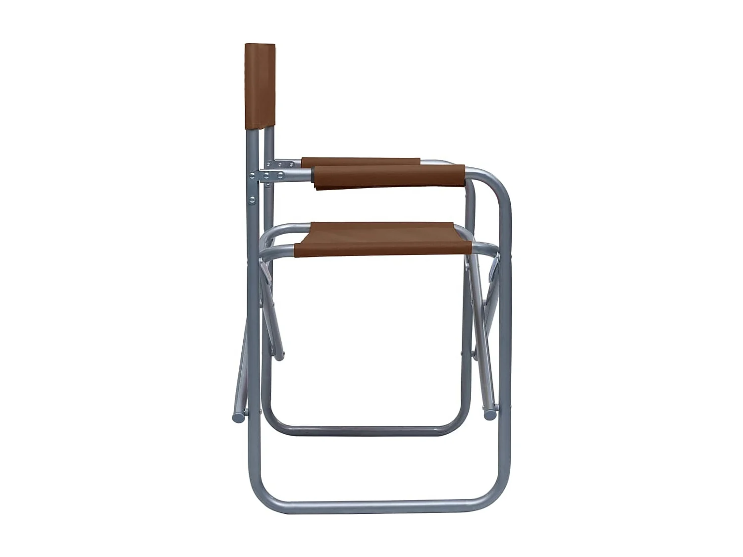 Chaises de metteur en scène 2 pcs Acier Marron