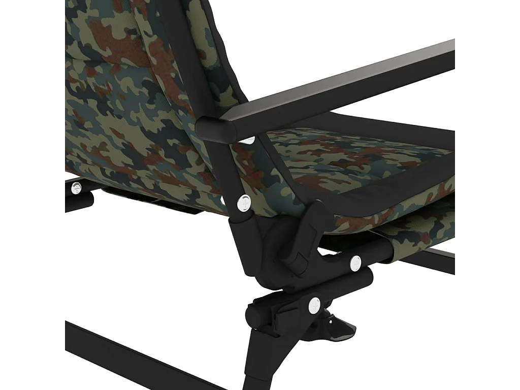 Chaise de pêche avec accoudoir pliable camouflage