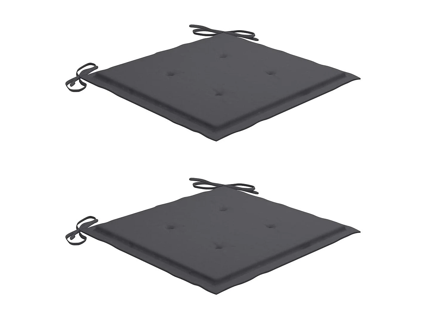 Sedie da giardino pieghevoli 2 pz con cuscini Legno di acacia