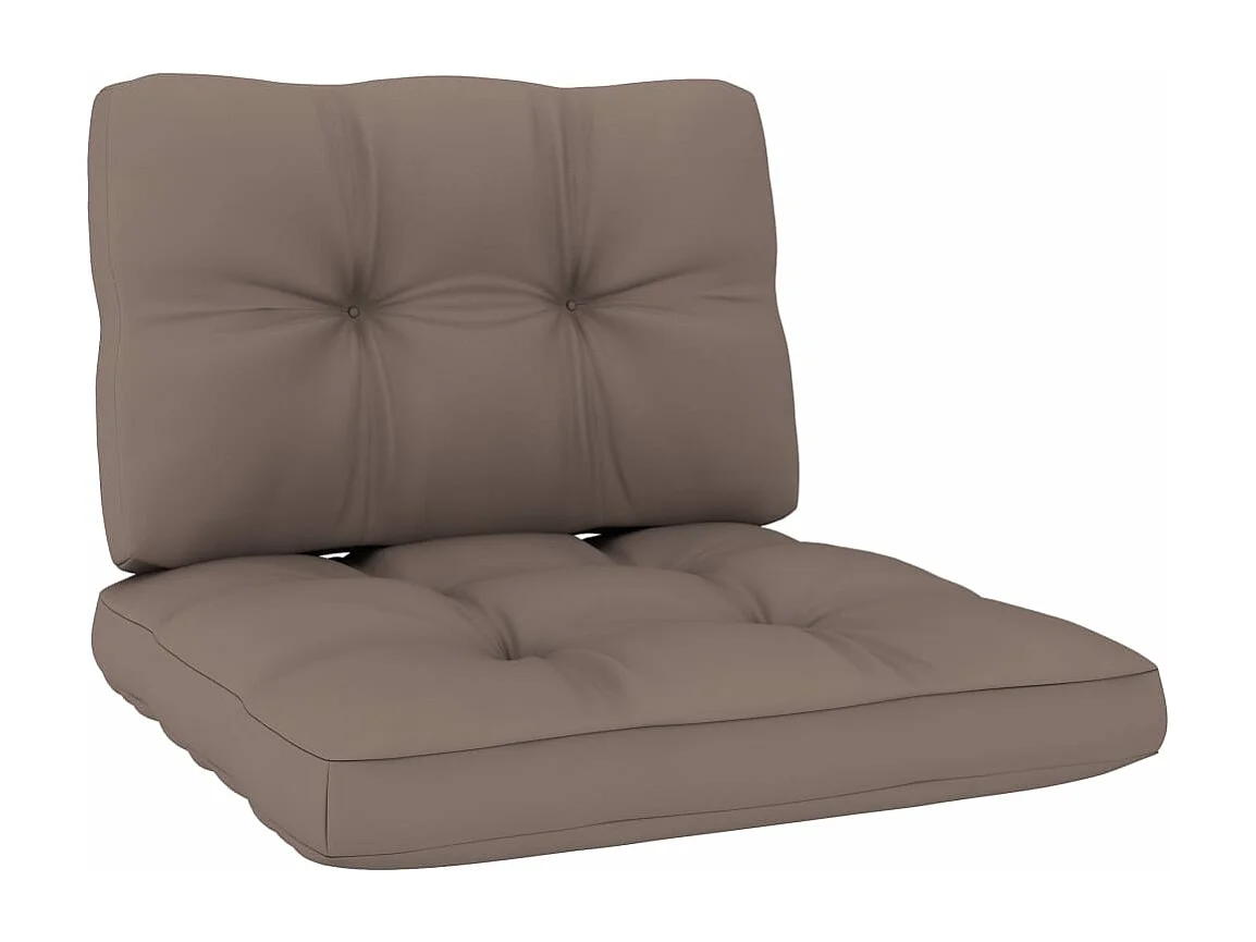 Chaise de jardin avec coussins taupe Bois de pin imprégné
