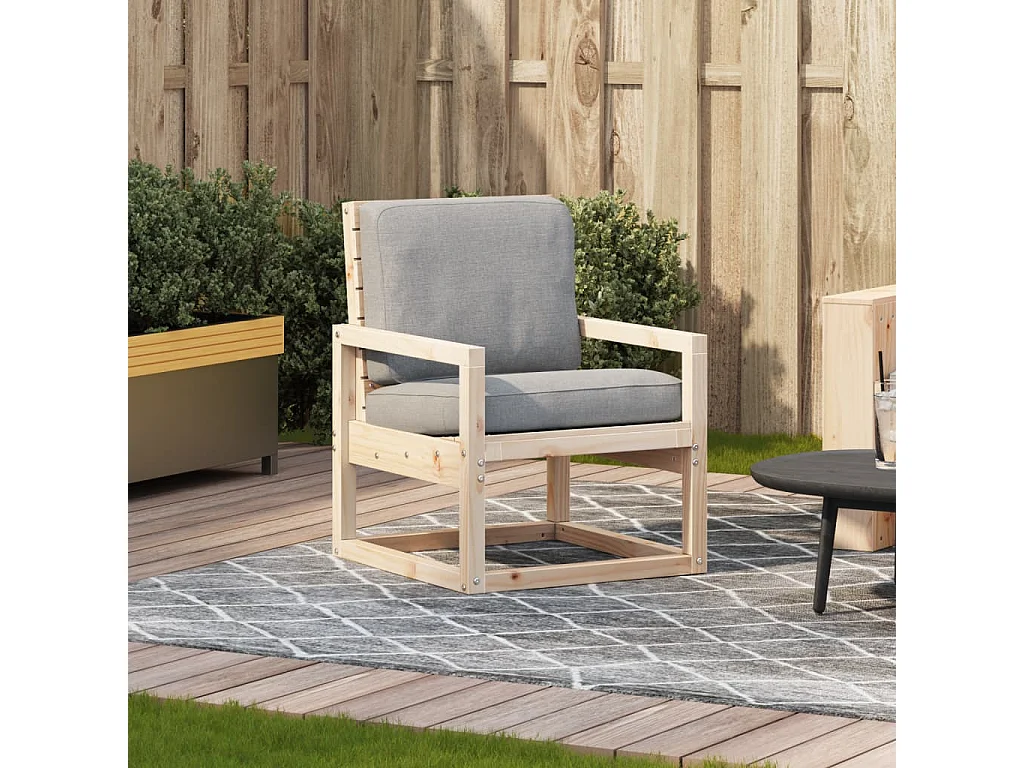 Chaise de jardin 57,5x63x76 cm bois de pin massif