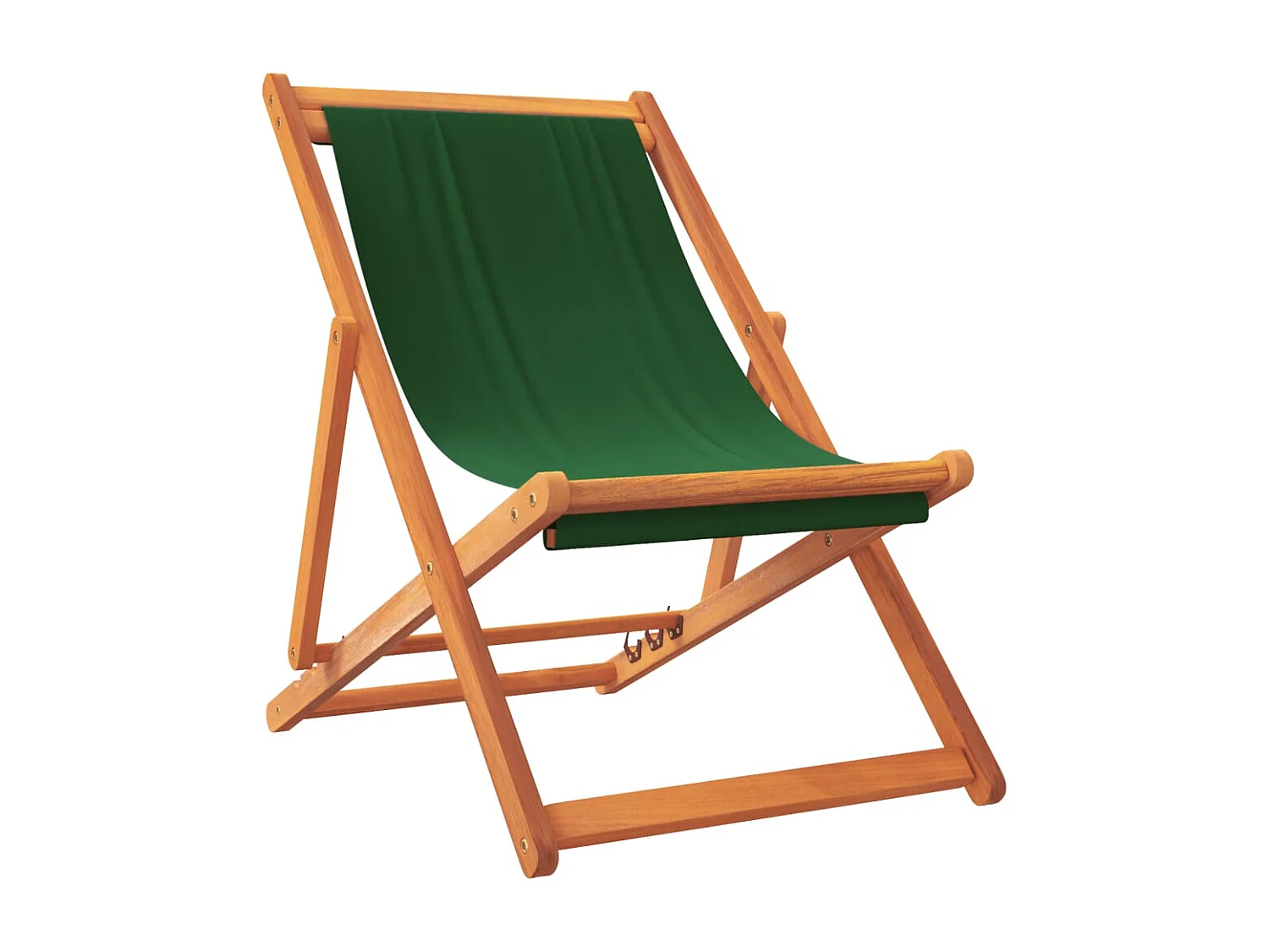 Opvouwbare strandstoelen set van 2 groene stof