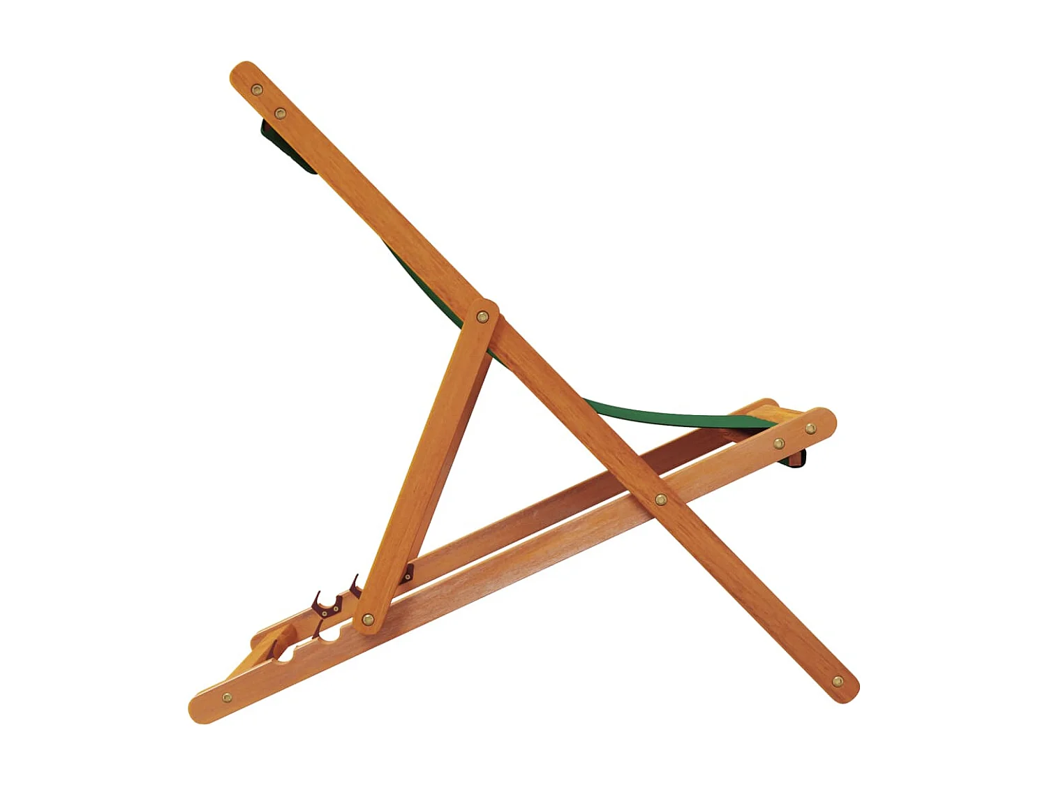 Opvouwbare strandstoelen set van 2 groene stof