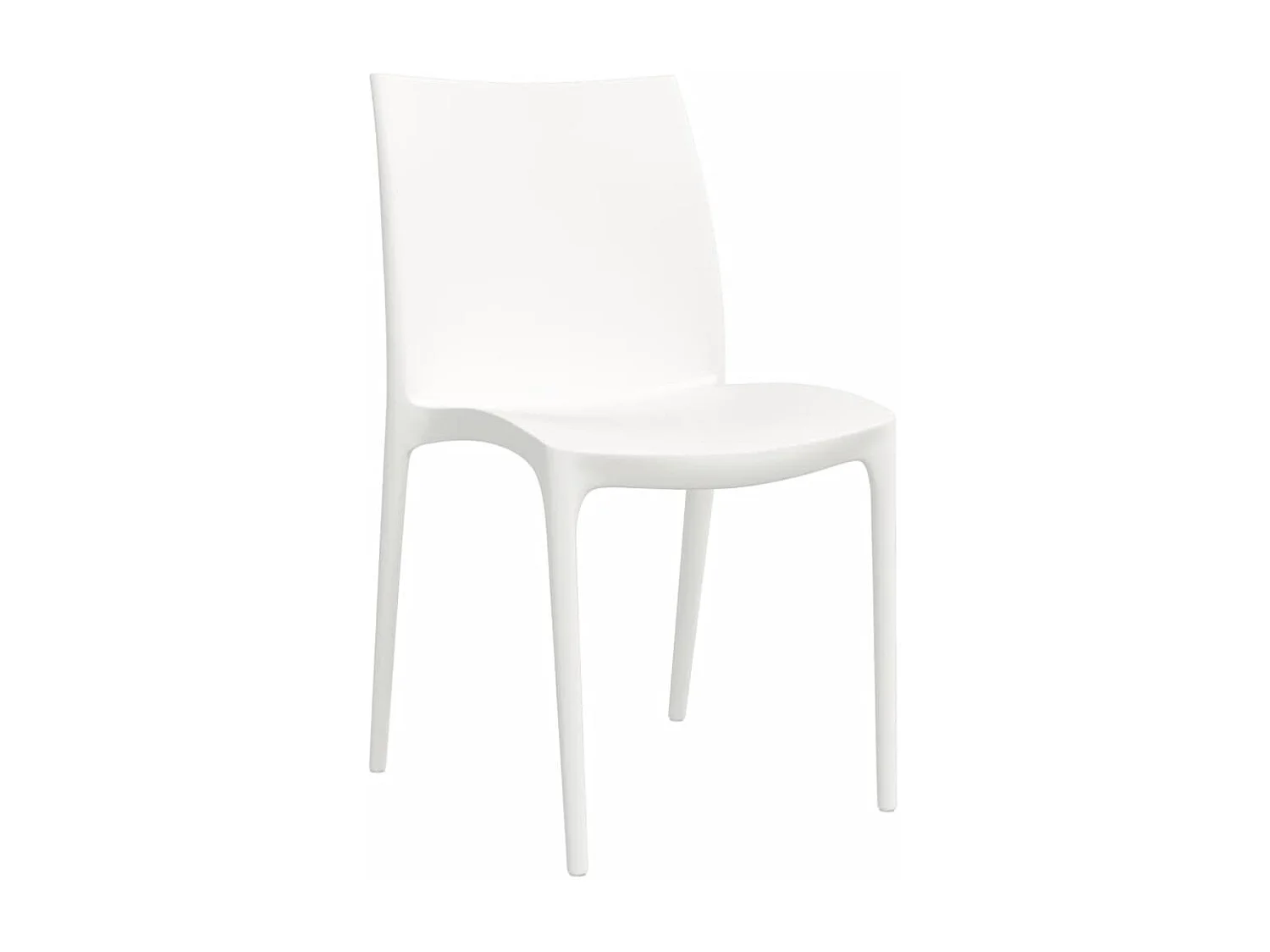 Tuinstoelen set van 2 wit 50x46x80 cm polypropyleen