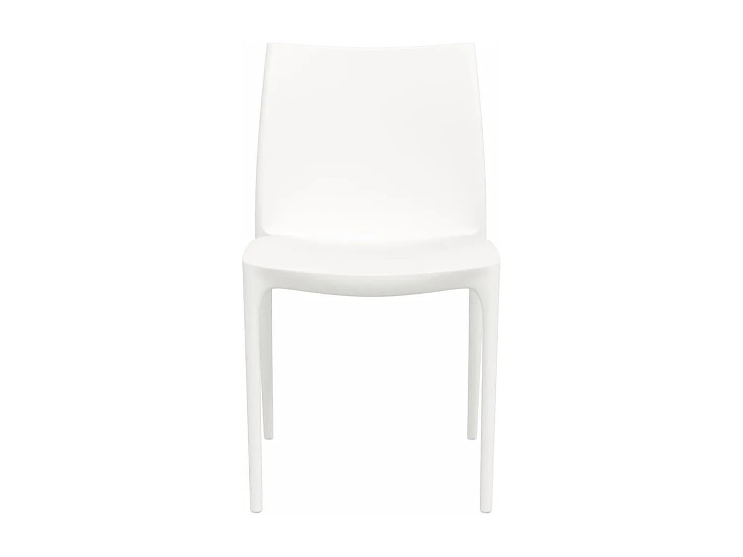 Tuinstoelen set van 2 wit 50x46x80 cm polypropyleen