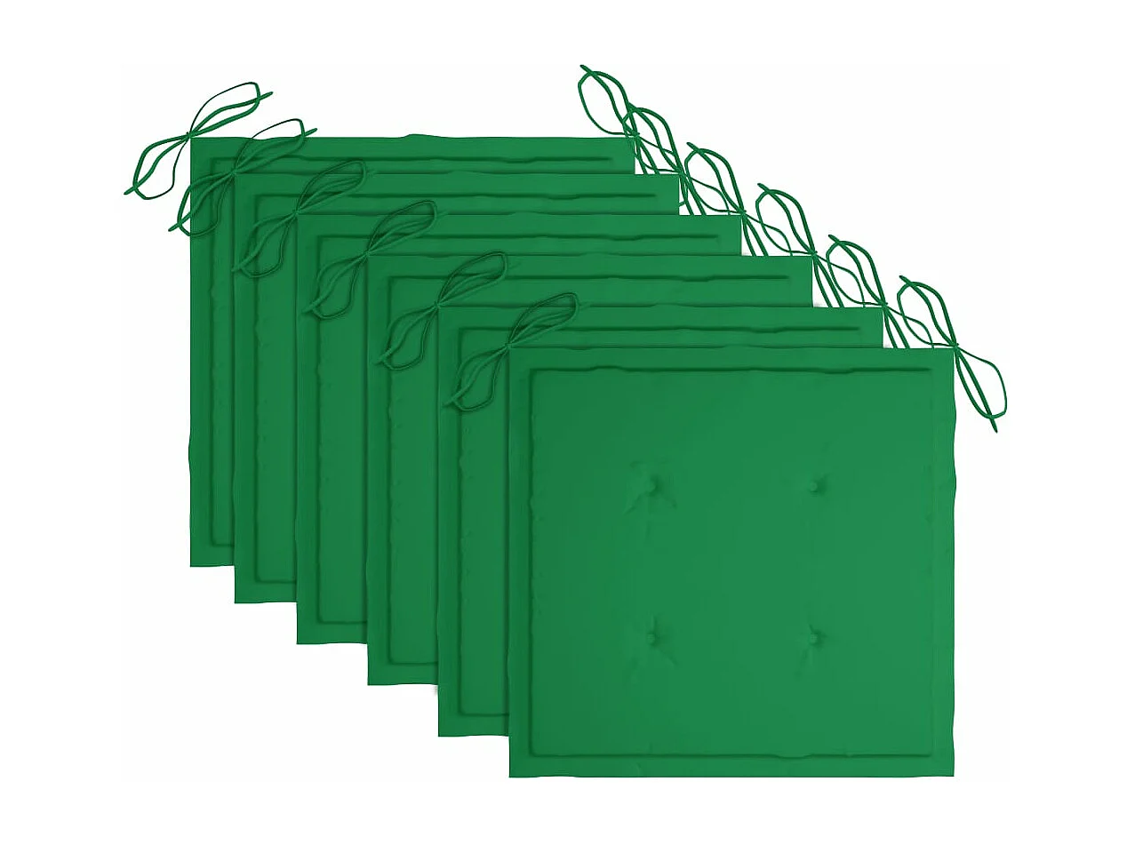 Opvouwbare tuinstoelen 6 stuks met kussens Acaciahout