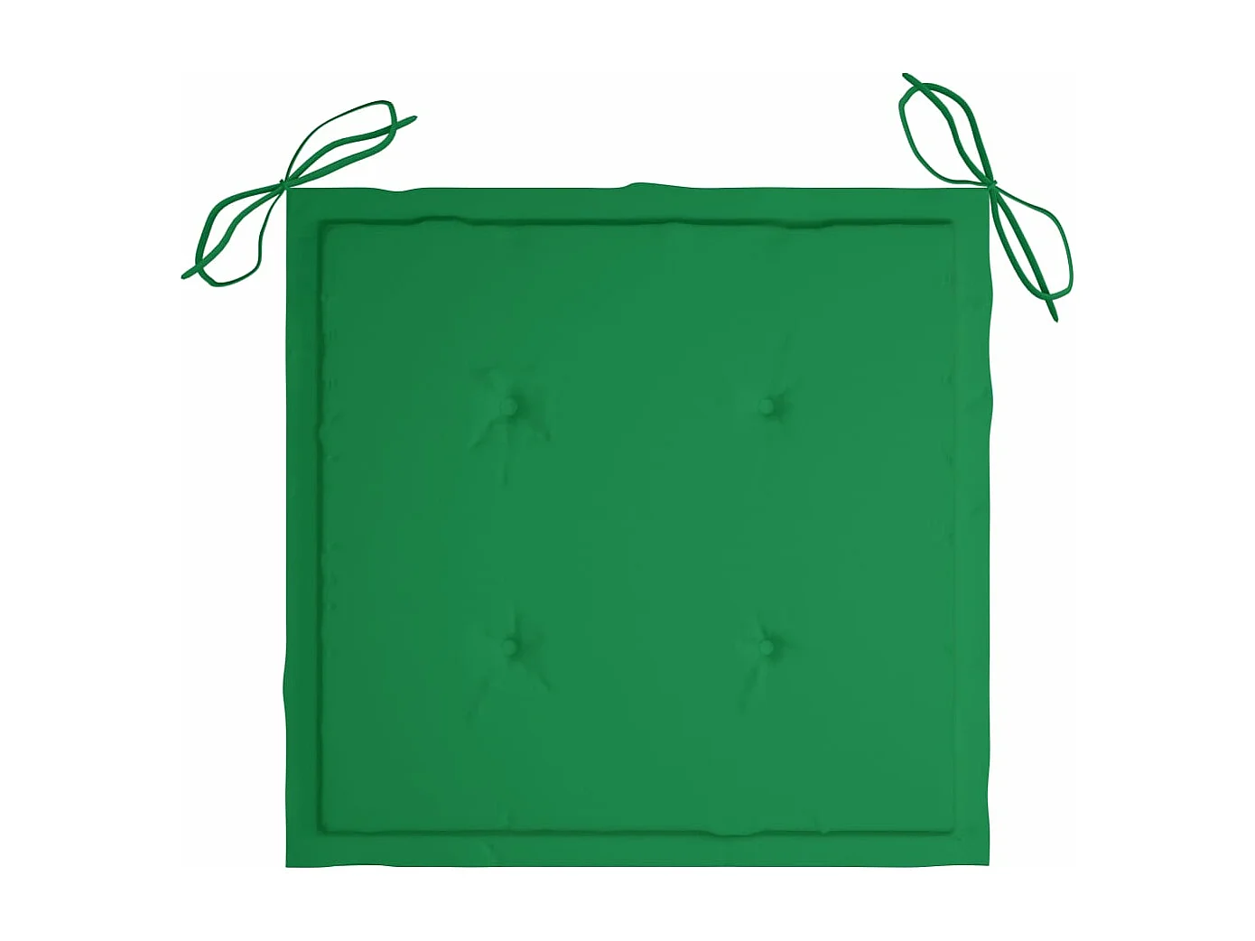 Batavia stoelen 2 stuks met groene kussens Massief teakhout