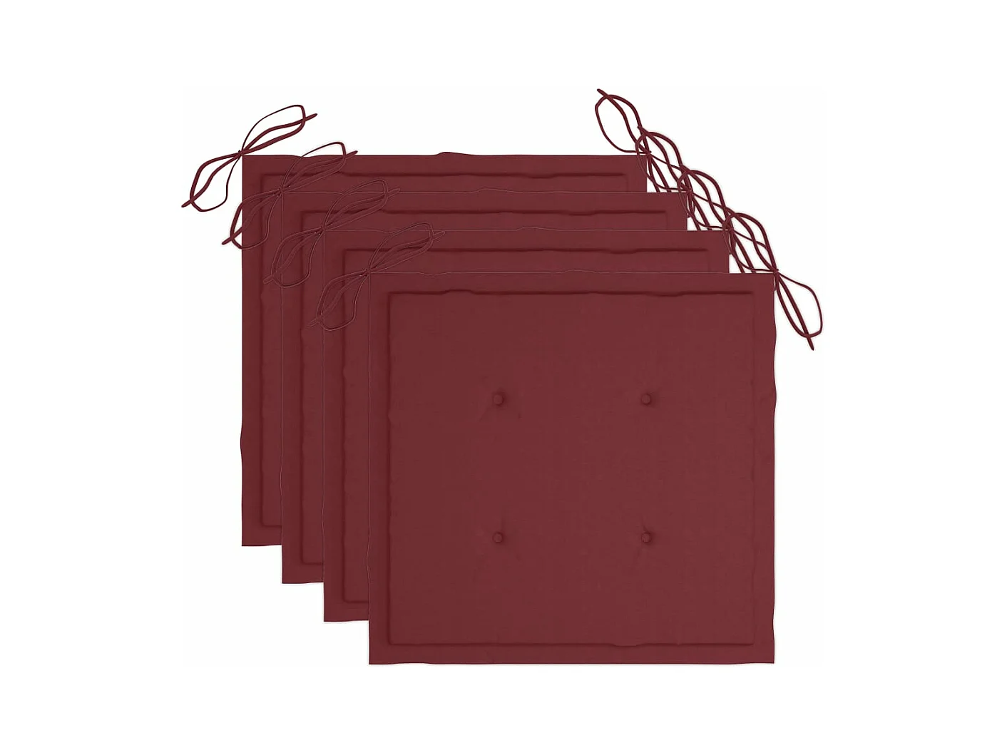 Chaises à dîner d'extérieur 3 pcs avec coussins Acacia massif