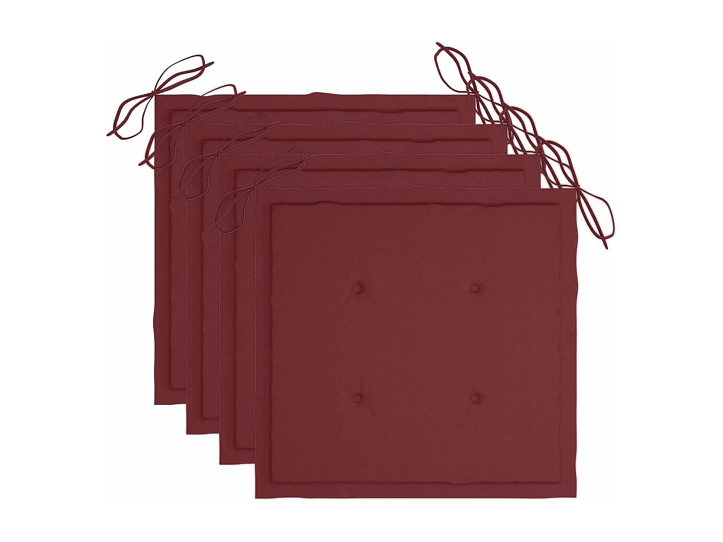 Chaises à dîner d'extérieur 3 pcs avec coussins Acacia massif