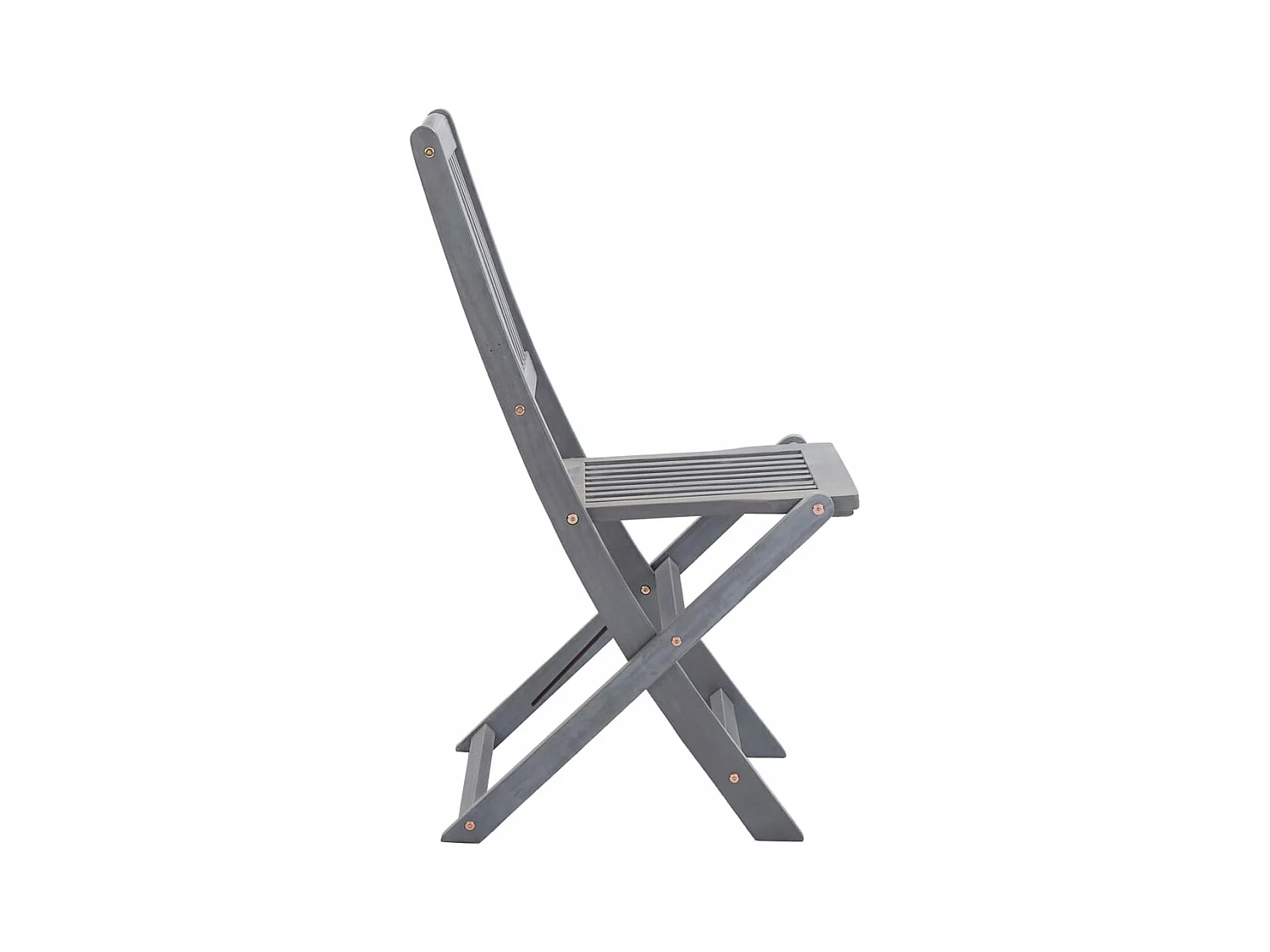 Chaises pliables d'extérieur 6 pcs avec coussins Bois d'acacia
