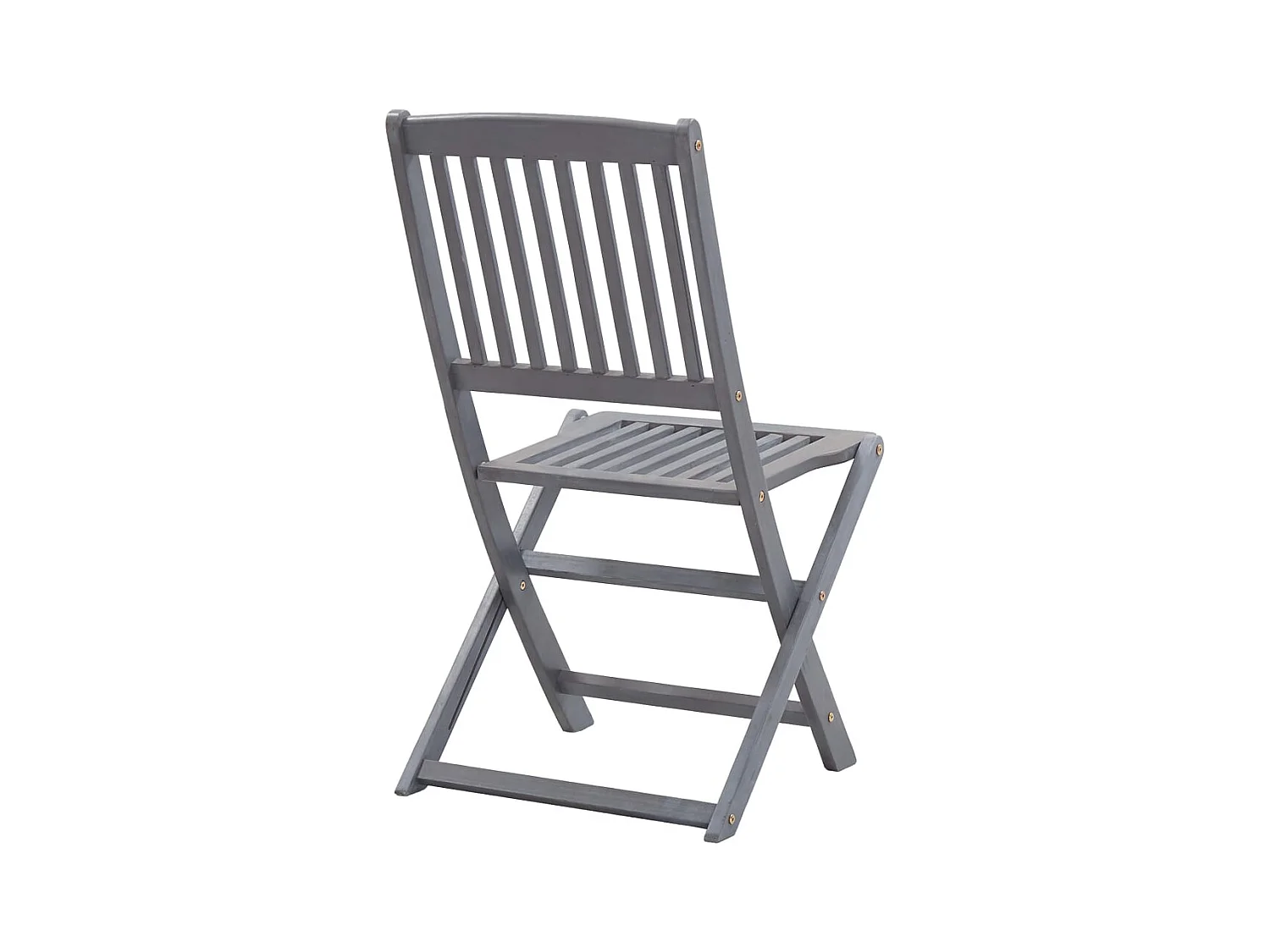 Chaises pliables d'extérieur 6 pcs avec coussins Bois d'acacia