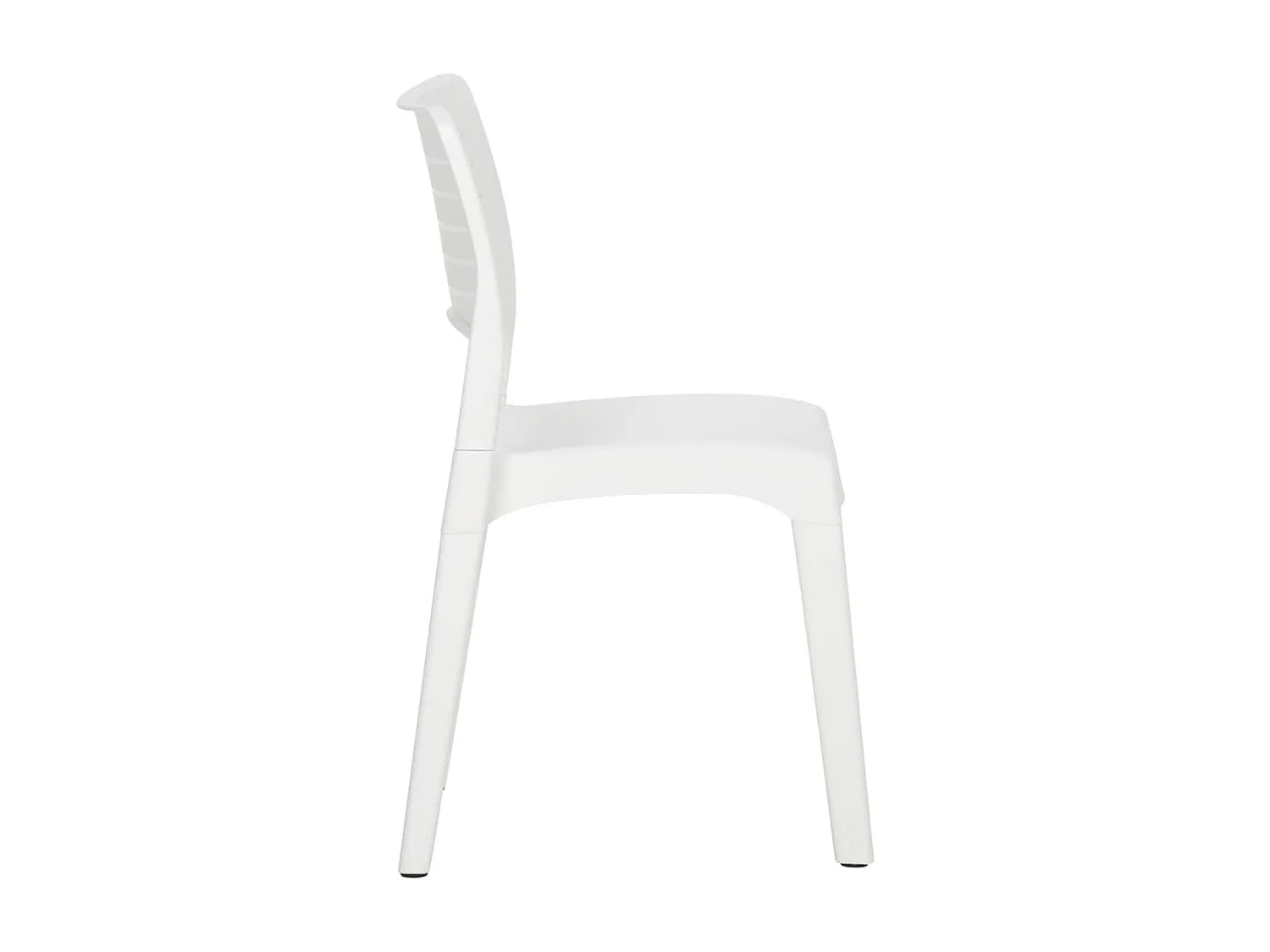 Chaises de jardin lot de 2 Blanc Polypropylène