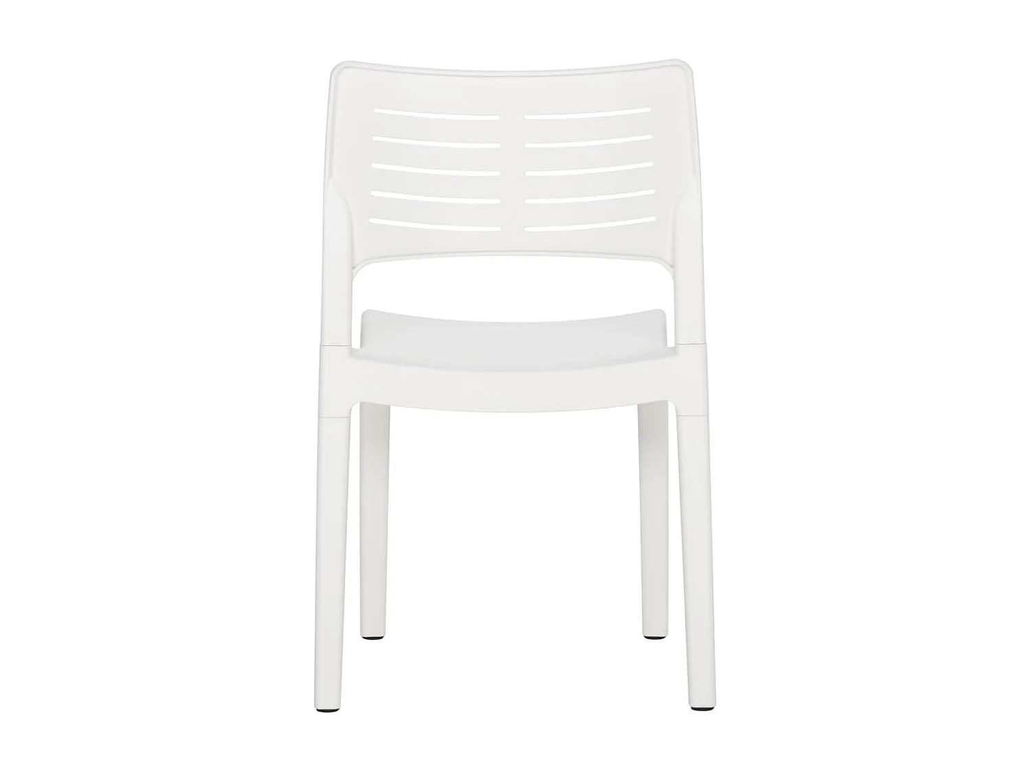 Chaises de jardin lot de 2 Blanc Polypropylène