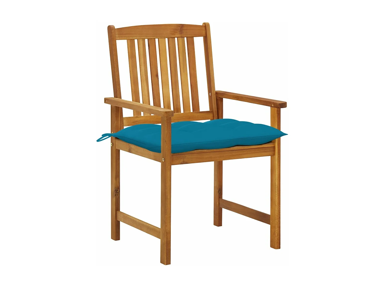 Gartenstühle mit Kissen 8 Stück Massives Akazienholz