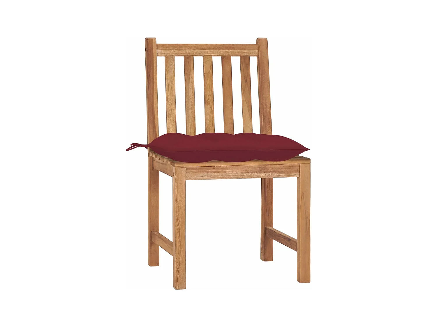 Sedie da giardino 4 pezzi con cuscini Legno massello di teak