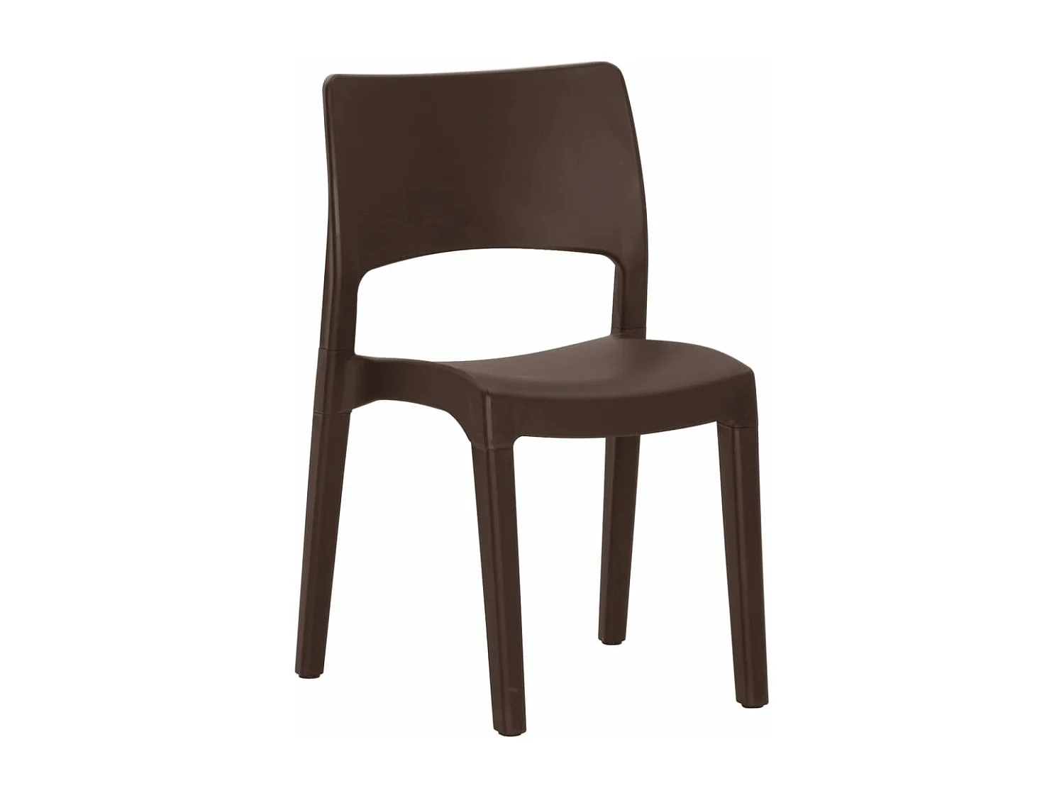 Chaises de jardin lot de 2 Moka Polypropylène
