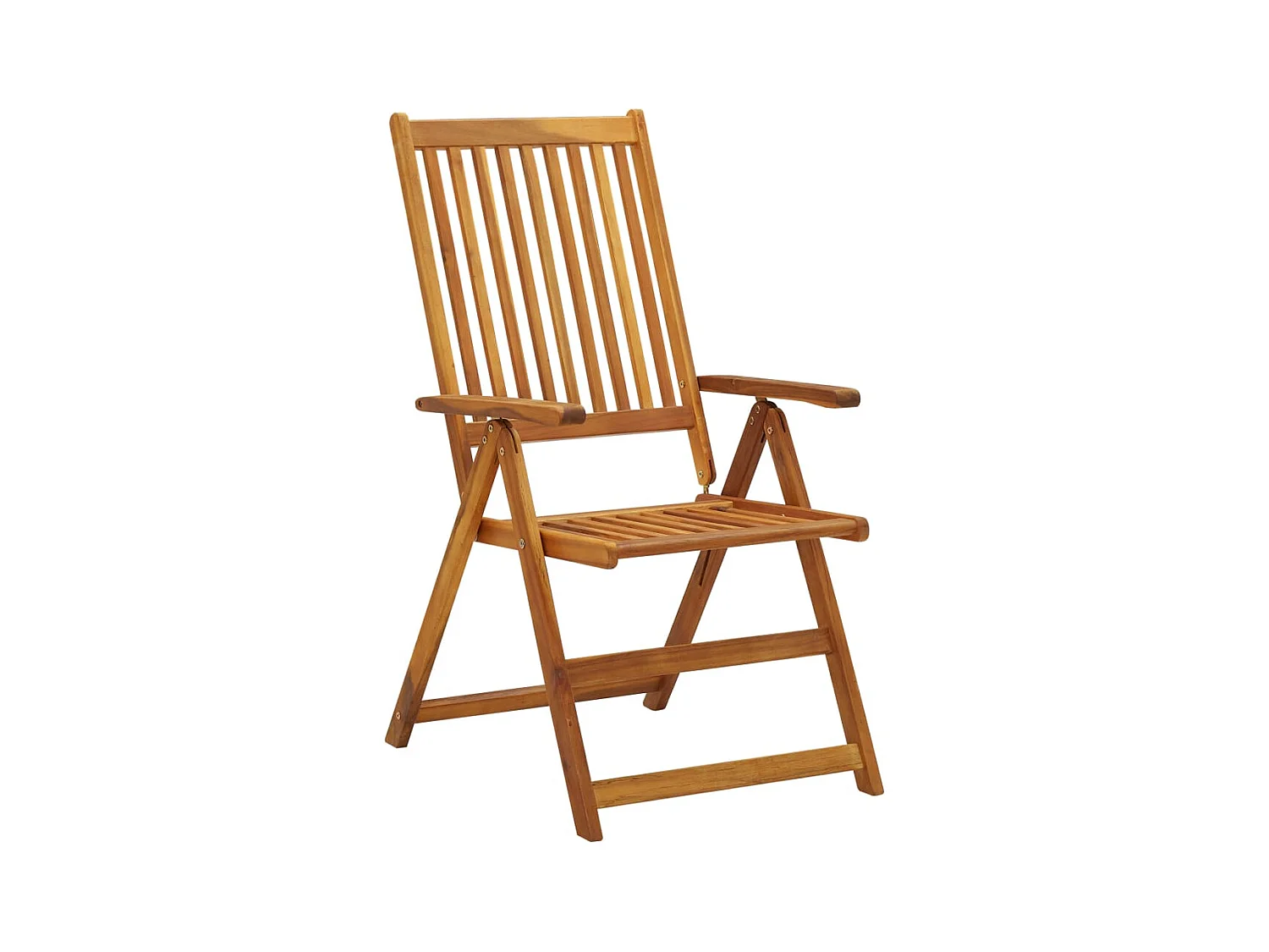 Chaises pliables de jardin 6 pcs avec coussins Bois d'acacia