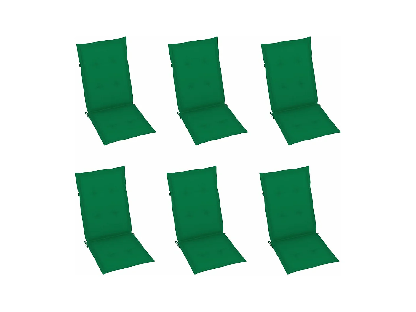 Chaises pliables de jardin 6 pcs avec coussins Bois d'acacia