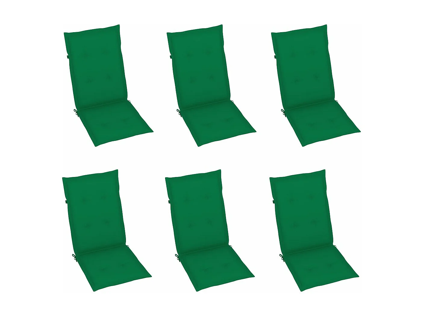 Chaises pliables de jardin 6 pcs avec coussins Bois d'acacia