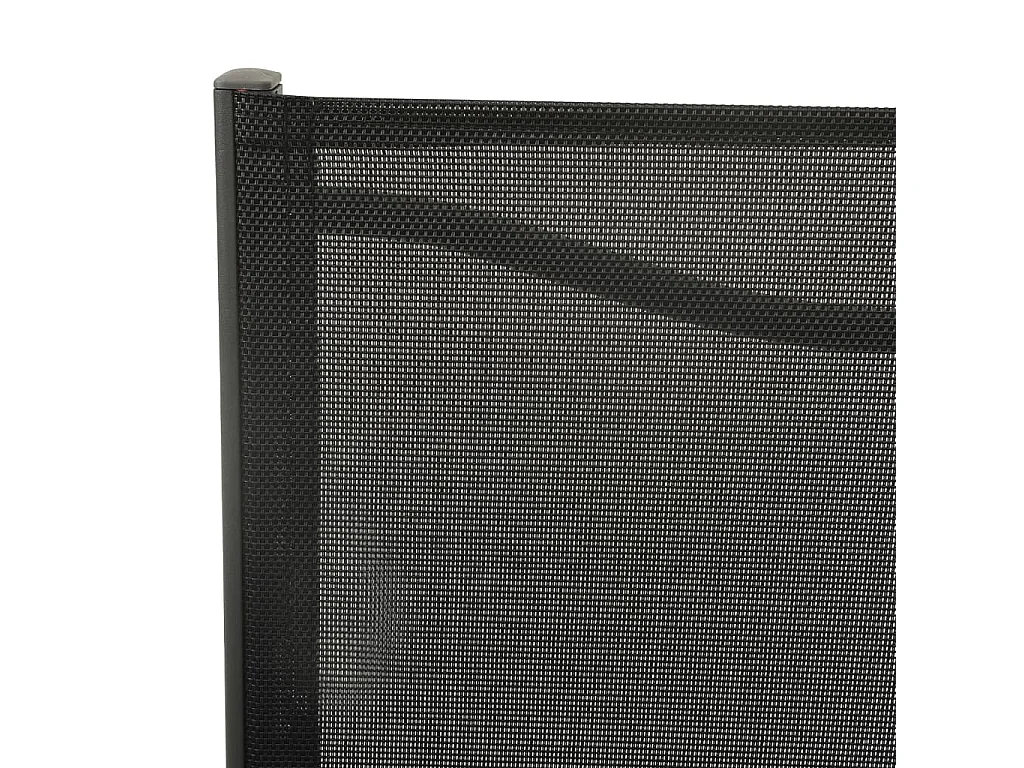 Chaises de jardin lot de 2 Textilène et acier Noir anthracite