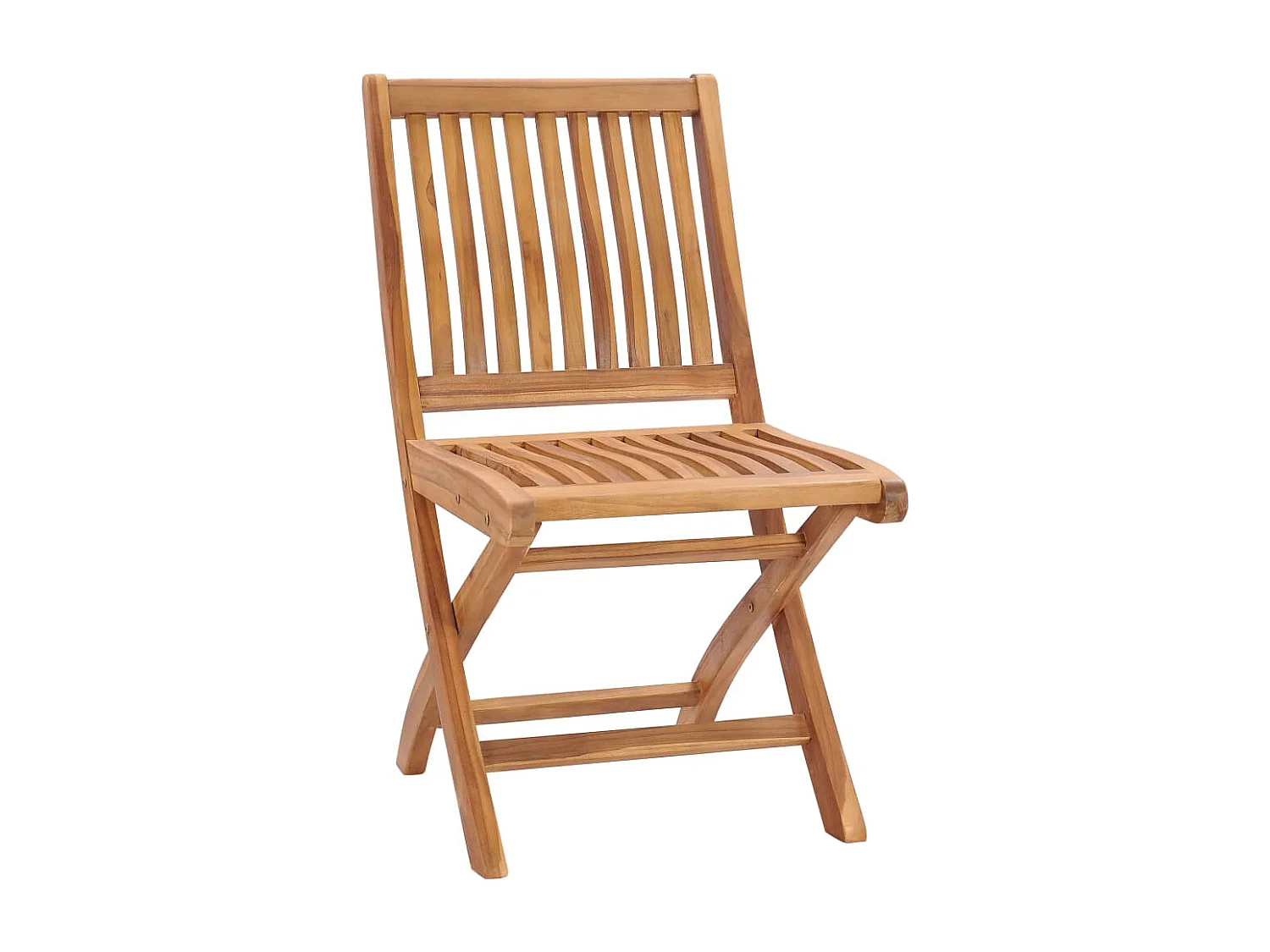 Sedie da giardino pieghevoli 4 pz. Legno massello di teak