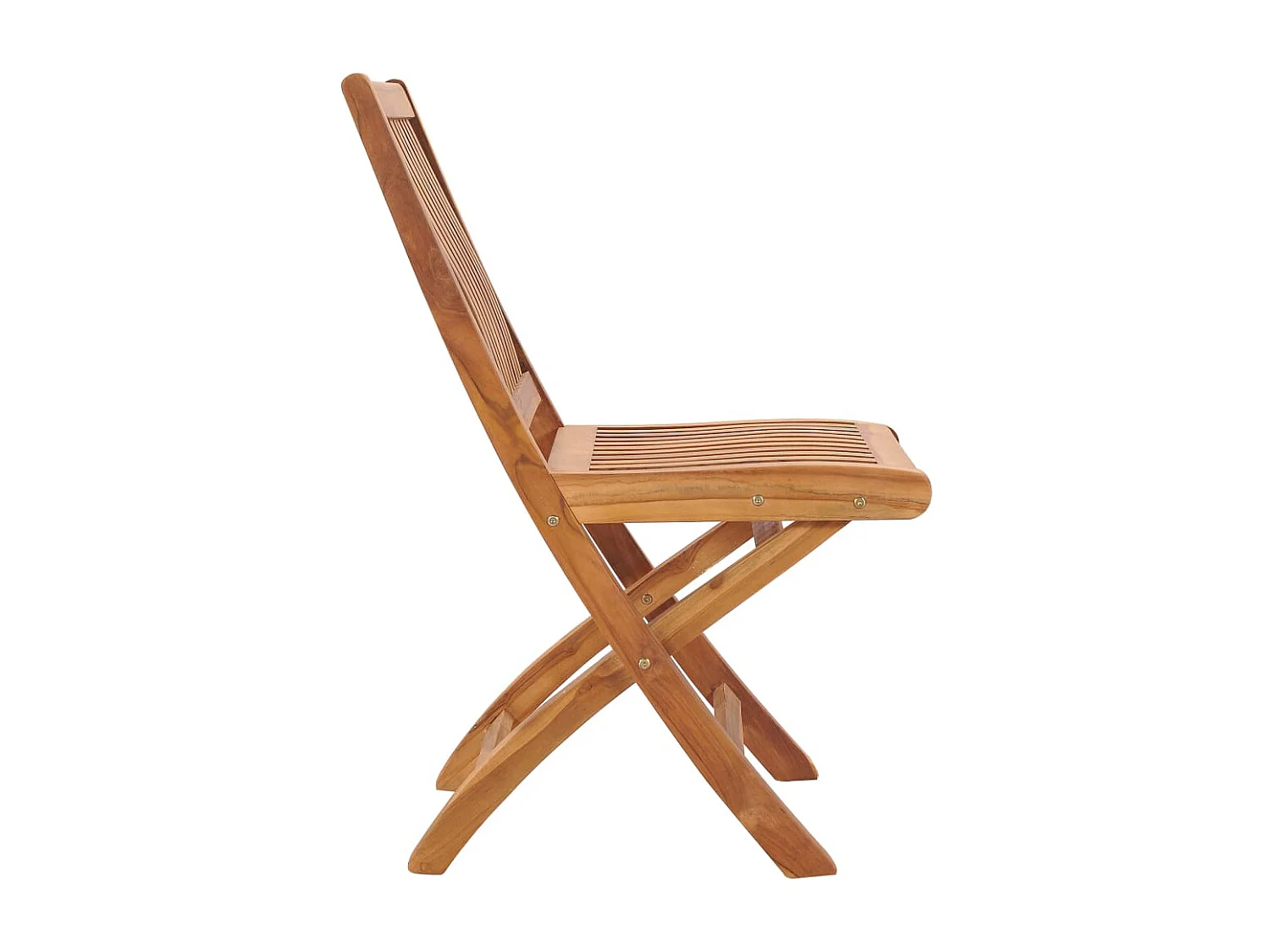 Sedie da giardino pieghevoli 4 pz. Legno massello di teak